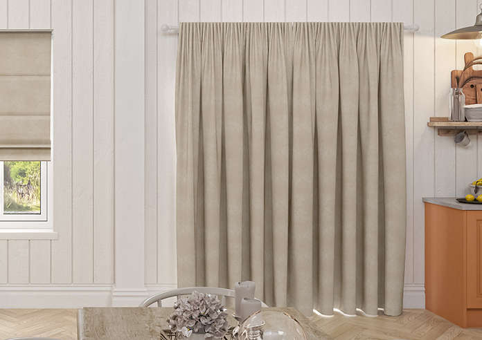 Florence Faux Suede, Light Tan - Made to Measure Curtains - Image 7